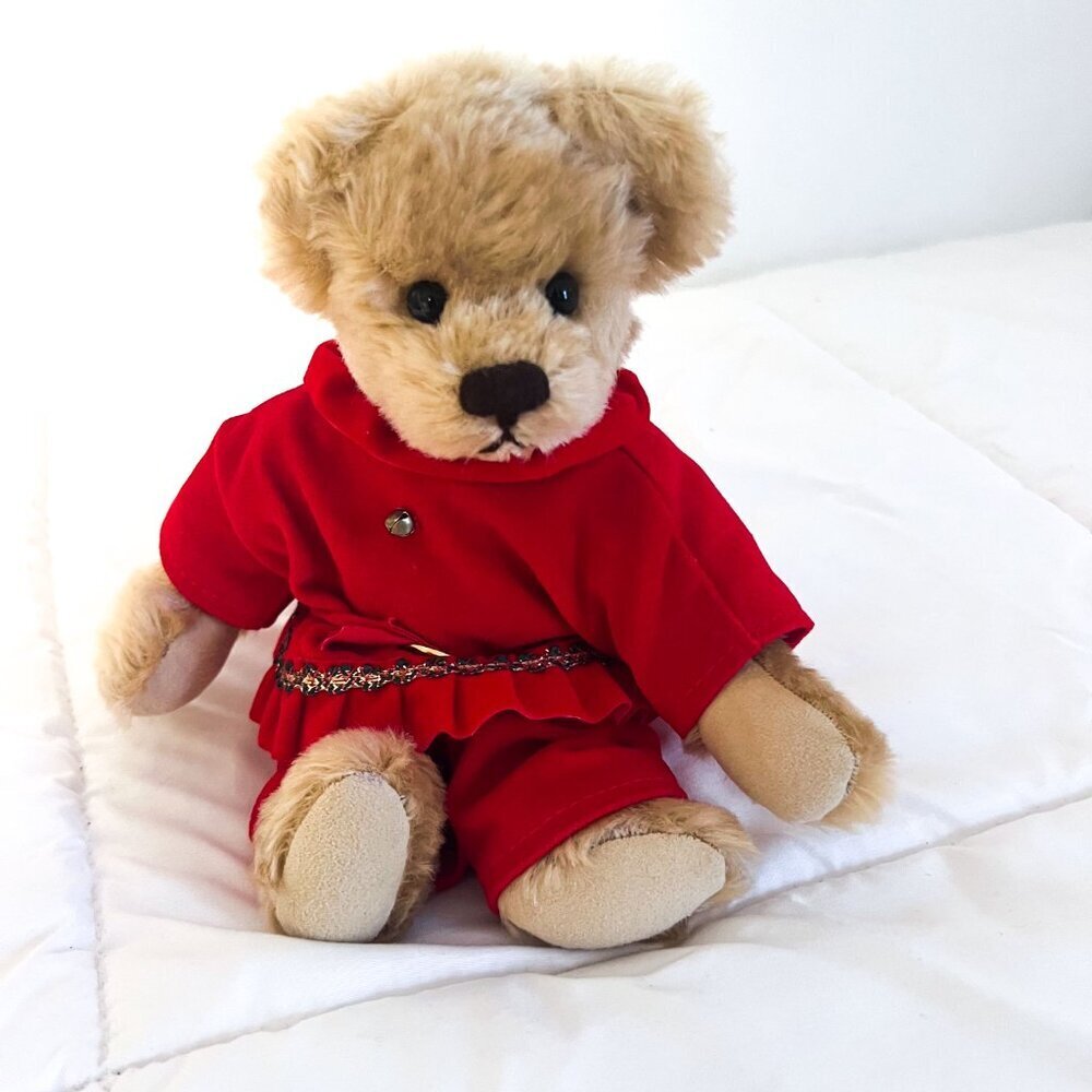 Donna Hodges Original Mohair Teddy Bear and Christmas outfit - Picture 3 of 12